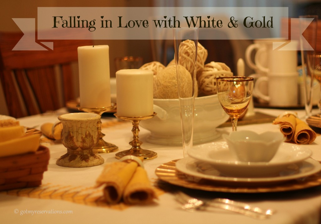 GotMyReservations - Falling into White and Gold Tablescape Intro