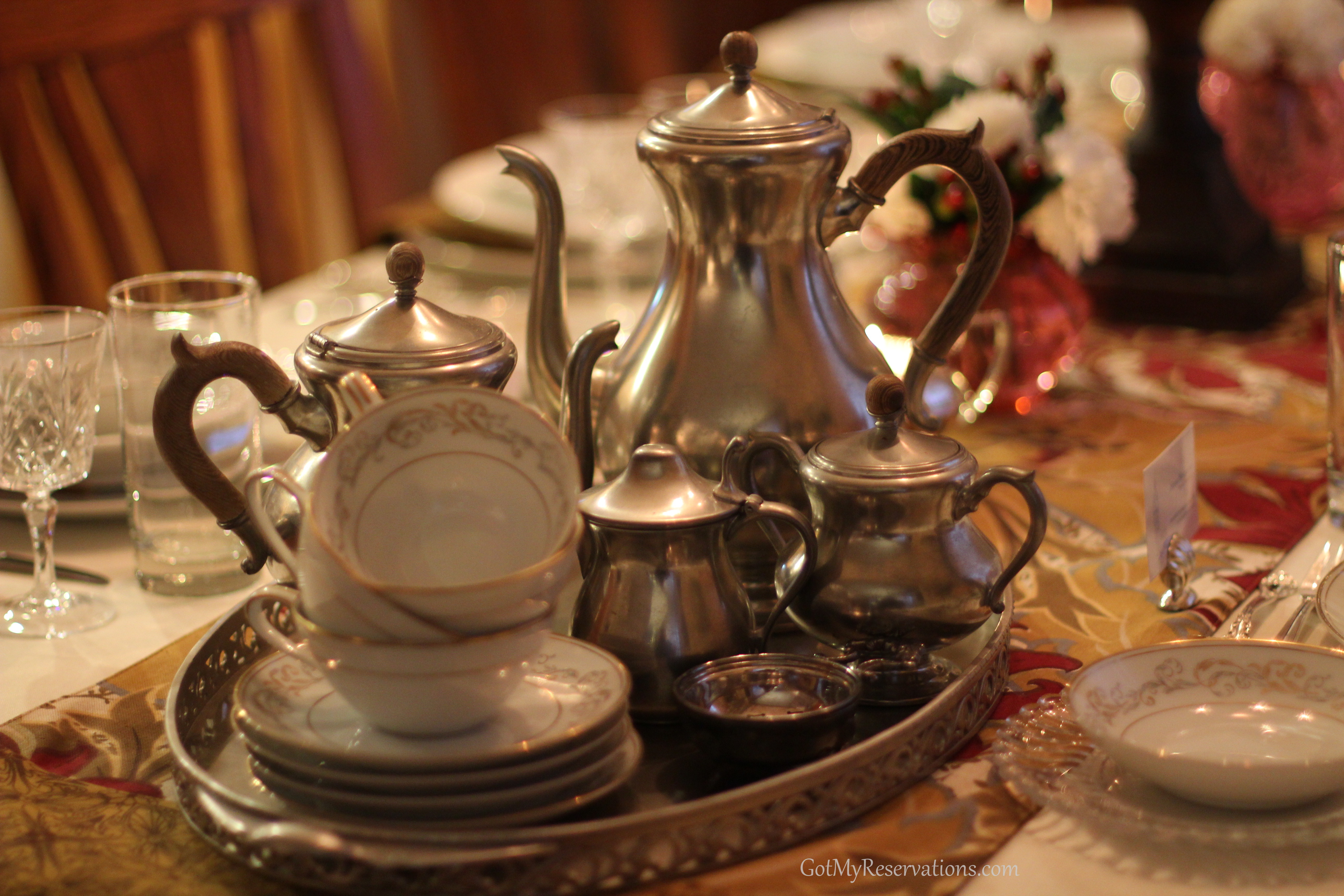 GotMyReservations Downton Abbey Tea and Coffee Service