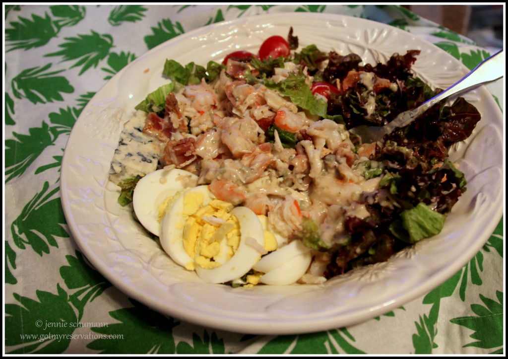 GotMyReservations -- Seafood Cobb Salad Food Styling