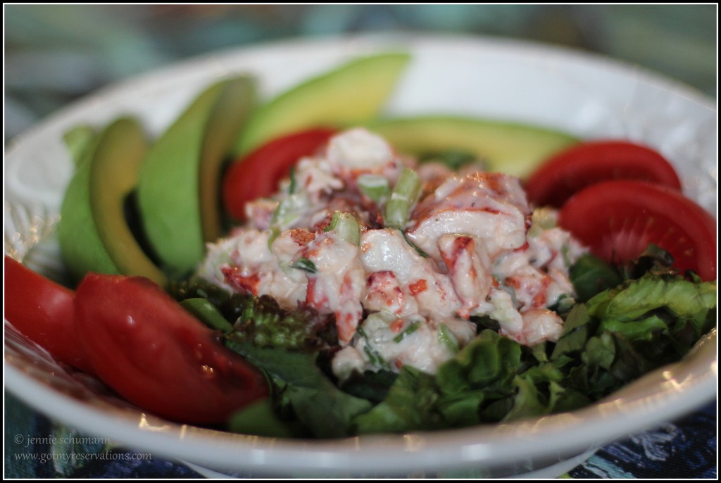 GotMyReservations--Seafood Cobb Salad Food Styling in White Bowl