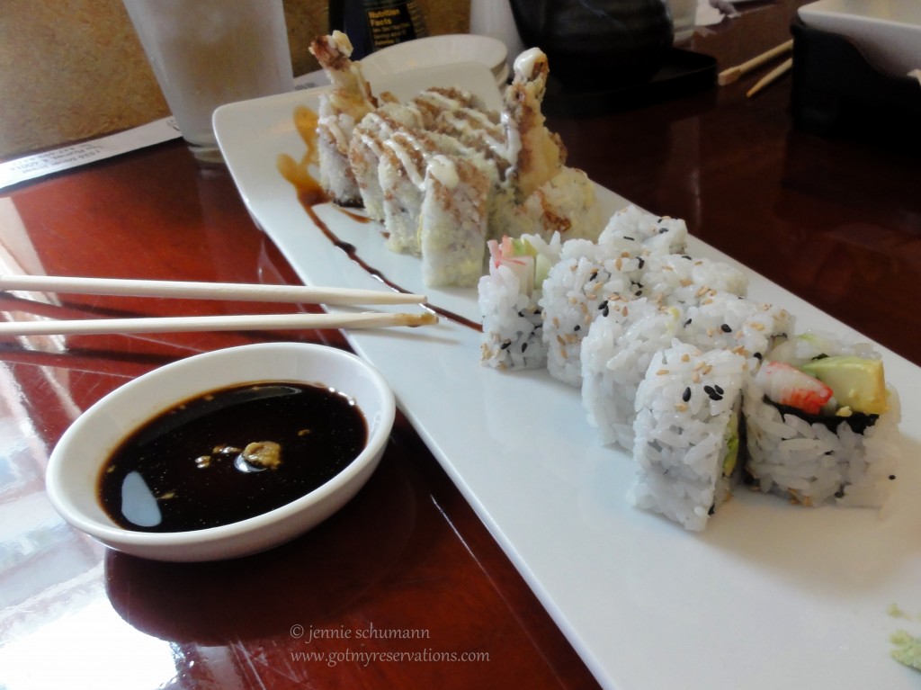 GotMyReservations - Dotombori Shrimp Crunch and California Rolls