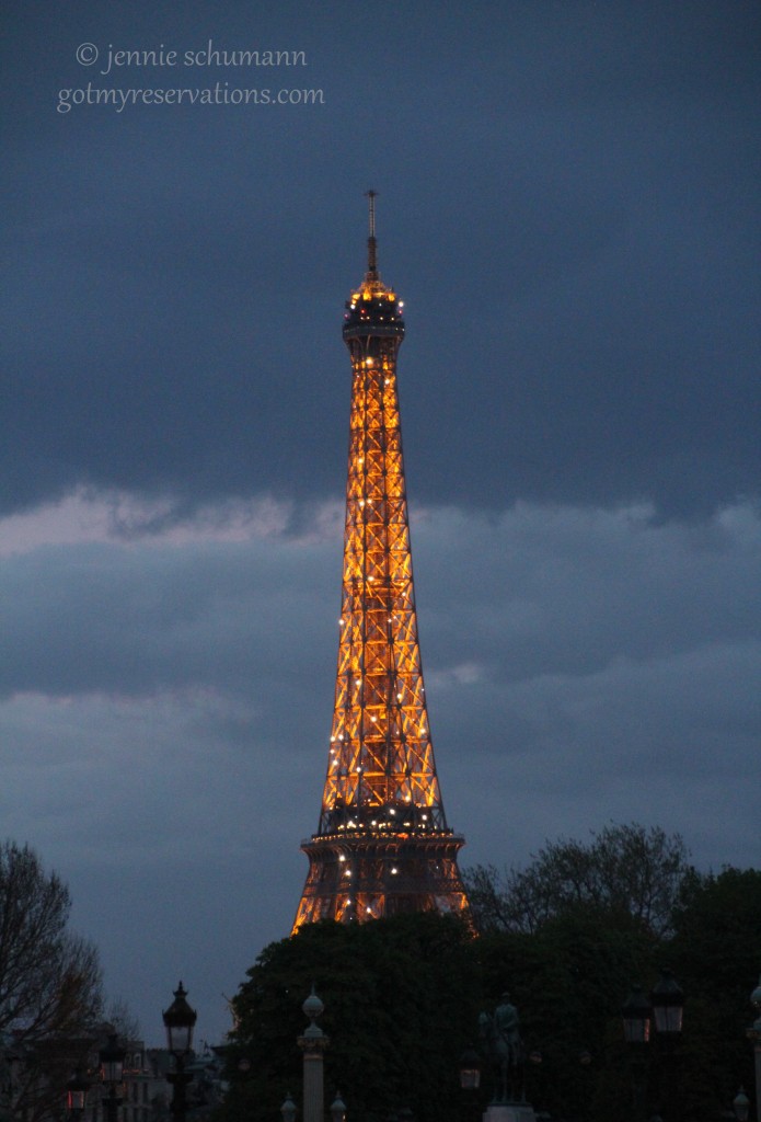 GotMyReservations -- Eiffel Tower at Night