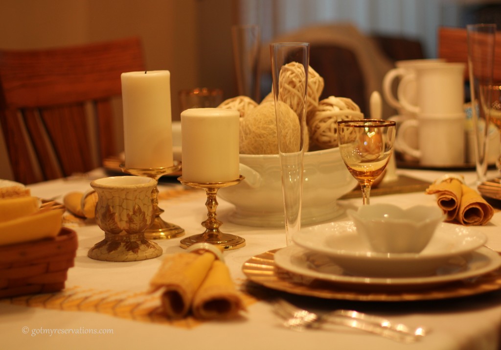 GotMyReservations - Falling into White and Gold Tablescape