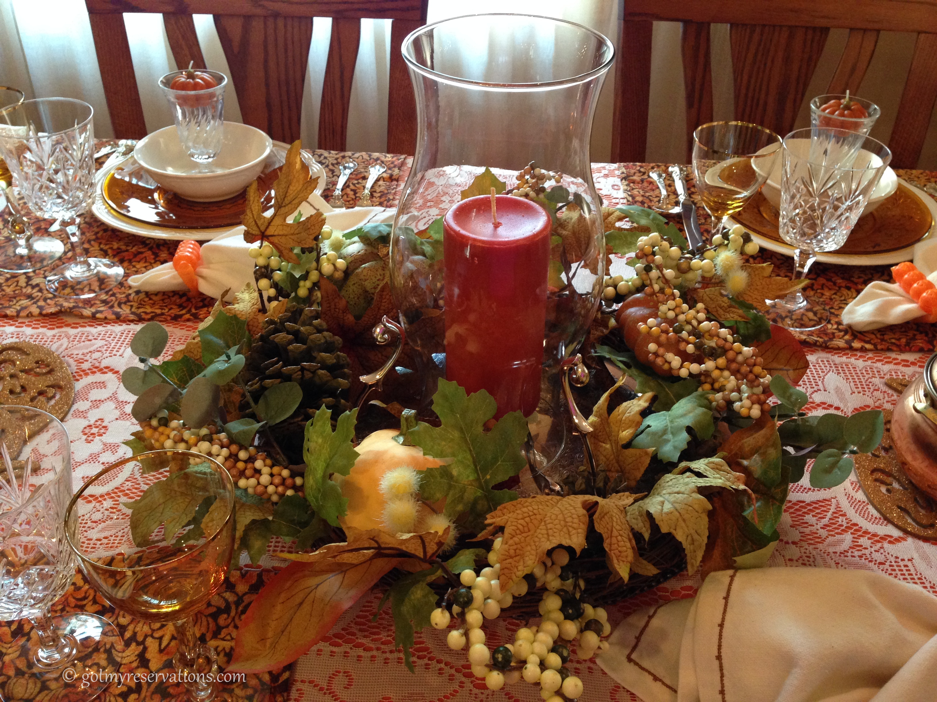 Pumpkin Delight Tablescape - Got My Reservations