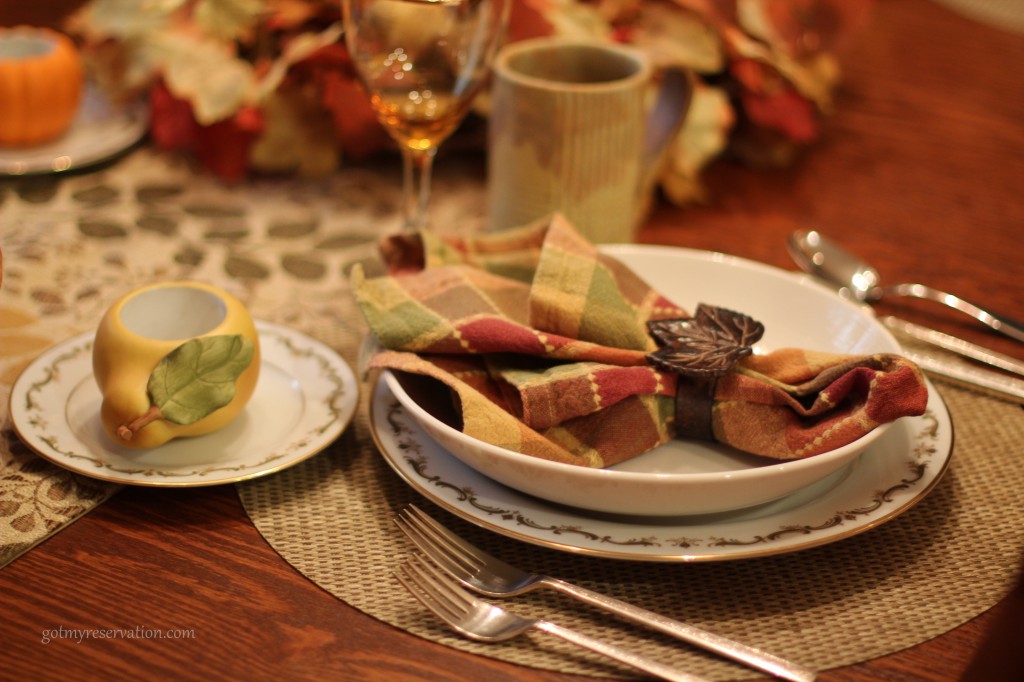 GotMyReservation Falling Leaves Place Setting