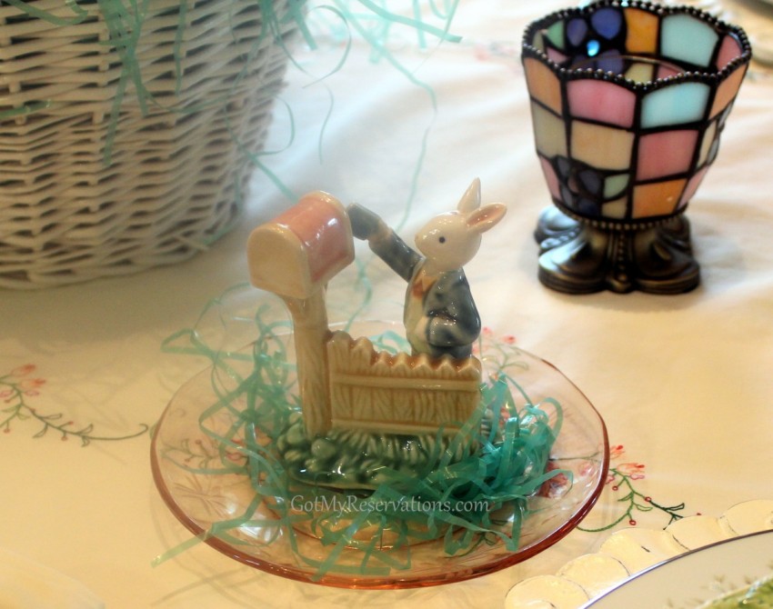 GotMyReservations Easter Tablescape Beatrix Potter Bunny