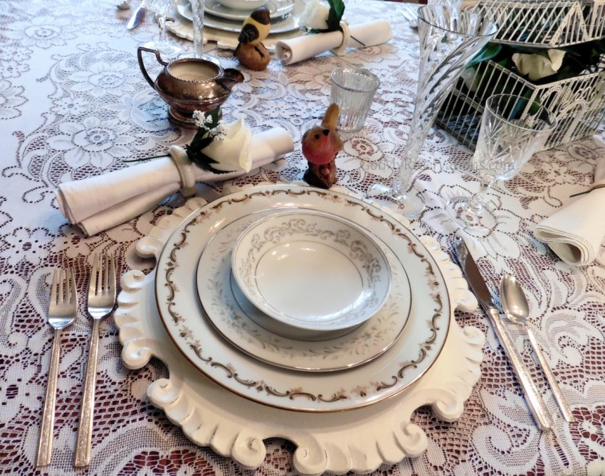 Got My Reservations Wedding China Place Setting